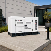 Groupe électrogène diesel Cummins 25 kVA super silencieux, générateur diesel 20 kW à faible bruit, générateur de puissance refroidi par eau pour usage domestique