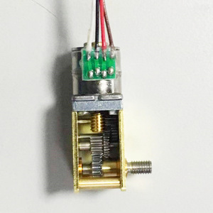 Motor paso a paso Nema 17, eje de 3.0mm, CC 12V, híbrido, 2 fases, 36V, caja de engranajes de salida vertical - Product Image 3