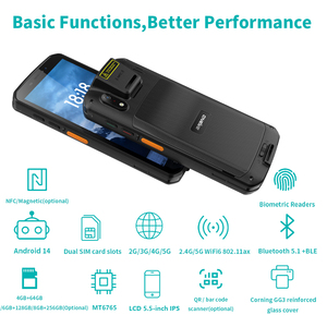 PDA Industrial Android 4G WiFi BT GPS con Escáner de Código de Barras 2D para WMS, Logística, Inventario de Almacén, Cadena de Suministro, Supermercado Minorista - Product Image 3