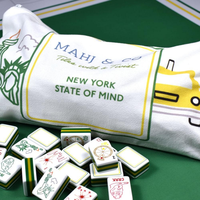 Mahj and Co New York, New York, Jeu de Mahjong américain en acrylique à 5 couches, 160 tuiles