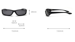 2025 New Fashion Vintage square Frame <b>Sunglasses</b> Futuristic Y2k Sports Steampunk <b>Sunglasses</b> Gafas De Sol - Product Image 3