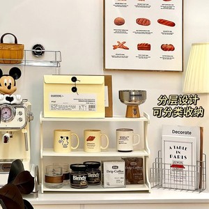 Ou Shu Mei Desktop Shelving <b>Unit</b> 3 Tier Rectangle <b>Standing</b> Type Multi-purpose Storage Organizer For Office Makeup Stationery - Product Image 3
