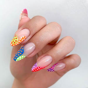 <span class=keywords><strong>Uñas</strong></span> postizas <span class=keywords><strong>de</strong></span> aspecto Natural <span class=keywords><strong>para</strong></span> niña, diseño prepintado con prensa cuadrada, ABS, <span class=keywords><strong>vaca</strong></span>, FRANCÉS - Product Image 4