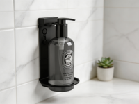 Distributeur de savon pour les mains et support mural pour shampoing de salle de bain haut de gamme pour hôtel avec serrure à clé, finition en acier inoxydable
