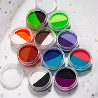 Palette d'eyeliner double couleur 10g activée par l'eau, peinture pour le visage et le corps soluble dans l'eau, maquillage pour Halloween, scène, cosplay, art DIY