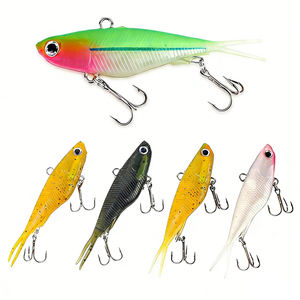 TGD Meilleur lot de 2 leurres souples <span class=keywords><strong>en</strong></span> TPR 20g 36g, appât VIB, leurres souples Isca, appât <span class=keywords><strong>en</strong></span> silicone Pesca, pêche hivernale - Product Image 1