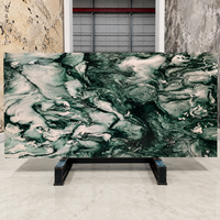 Dalle de quartzite Verde Lapponia naturel de qualité supérieure, pierre verte et blanche pour plan de travail de cuisine, meuble-lavabo de salle de bain et mur décoratif