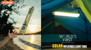 Lámpara de luz de tubo de aire solar plegable inflable portátil Ztarx S86 4000mAh capacidad IPX7 impermeable fiesta en la piscina - Product Image 4