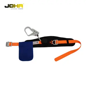 Auto-retractable fall arrester 16kn waist pad half safety harness for sale