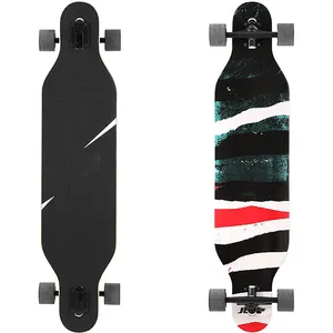 Groothandel Lange Skateboard Professionele Houten Skateboard Best Verkopende Complete Longboard Met Pu Wielen