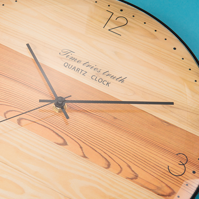 Concave and convex glass wall clock elk clock face 12 inch Plastic and Glass clock face