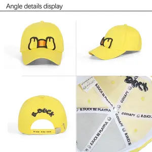 Cappello da baseball per bambini unisex ricamato unisex con motivo a forma di animale