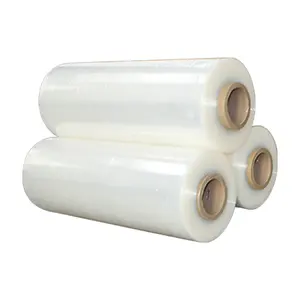 Factory Waterproof PE Roll Packing Clear Plastic Machine Stretch Film Wrapping For Logistic Packaging