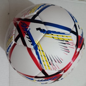 Ballon de football H Sports multicolore de haute qualité avec logo personnalisé, nouvelle mode, taille 5, fabriqué en PU, fabriqué à Guangzhou pour les matchs - Product Image 5