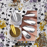 Poudre de paillettes réfléchissante biodégradable en chrome acrylique SH avec forme de diamant pour kit de nail art, fournisseur de pigments pour ongles en vrac