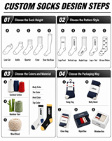 Chaussettes de sport personnalisées à absorption des chocs, chaussettes athlétiques rembourrées, respirantes en maille, chaussettes de course pour hommes