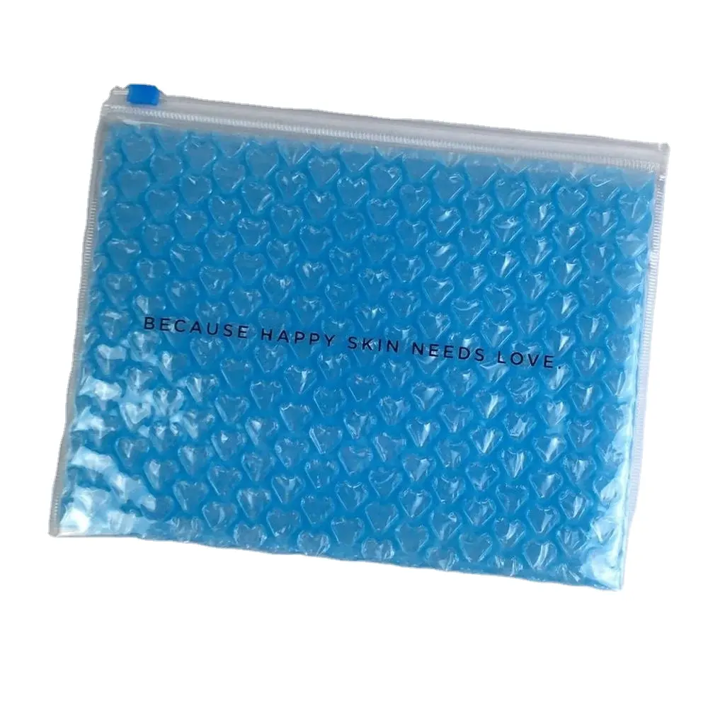 Bestseller Bubble PVC Kunststoff Reiß verschluss Bubble Bag mit klarem PVC Reiß verschluss Bubble Bag