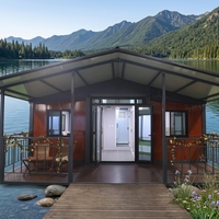 Maison conteneur extensible à double aile, cabine modulaire préfabriquée pliable et mobile, taille personnalisée pour bureau, magasin, camping, résidence