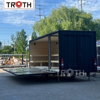 Sauna mobile sur remorque, villa conteneur modulaire préfabriquée sur mesure, sauna extérieur portable sur remorque