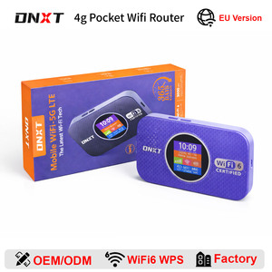 Router Portátil DNXT con Wifi y Tarjeta SIM, Wifi6 300Mbps 4G, Módem Móvil con Pantalla LCD, 3000mAh, Router Wifi 4G LTE con Tarjeta SIM para Viajes - Product Image 1