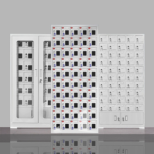 84ドア式モダンメタルミニ充電器収納キャビネット、厚鋼製携帯電話充電収納ロッカー（オフィス・公共利用向け） - Product Image 4