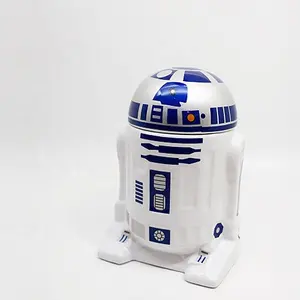 Ceramic R2d2 3d Custom Logo Coffee Mug Cups for Gifts Mugs Customized Logo Customized Color for 1 Users Box 300ml 5 Pieces