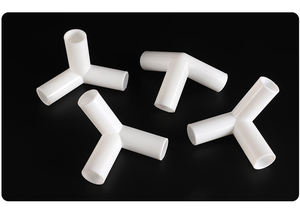 PP PE 3 Ways Pipe Fittings PVC Straight Equal Tee Connector - Product Image 2