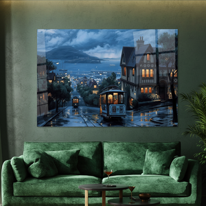 Lienzo Impreso con Paisaje de Estambul: Obra de Arte Moderna de Turquía, Arte en Vidrio Templado - Product Image 3