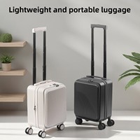 Valise PC unisexe 16 pouces à coque rigide, à roulettes pivotantes, extensible, pour l'embarquement en avion, en néoprène imperméable, antivol, tendance, pour le voyage