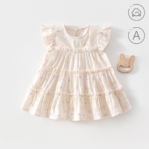 Vestido de Verano para Bebé Niña, Marca Guai, de Algodón, Estilo Princesa, Ropa Infantil Suave y sin Costuras para 6-24 Meses - Product Image 5