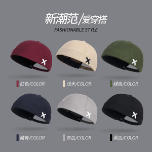 Versatile Embroidered Adjustable Melon Hat Unisex Breathable Polyester Four Seasons Hip Hop Tang Style Cap - Product Image 4