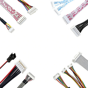 Rangkaian Kabel Elektronik Kustom Pabrikasi untuk Sepeda Motor dan Mobil XH ZH SH 2/3/4/5/6/7/8/9/10 Pin Nilon Warna-warni - Product Image 1
