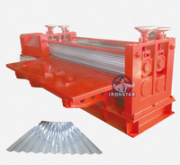Máquina formadora de rollos de techo corrugado tipo barril IRONSTAR de 0,14mm