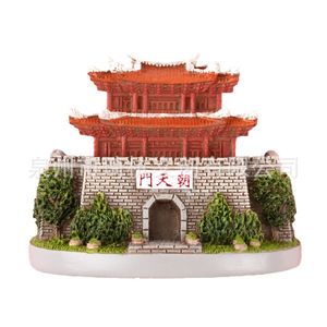 แม่เหล็กติดตู้เย็นรูปทรงแปลกตา สถาปัตยกรรมโบราณเฉวียนโจว ทำจากเรซินสังเคราะห์ ดีไซน์แบบดั้งเดิม ของที่ระลึก ของขวัญ - Product Image 1