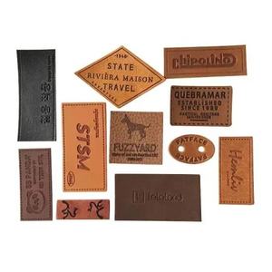 Custom Genuine PU Leather Label <b>Patch</b> for Clothing Hat Jeans Leather Label - Product Image 2