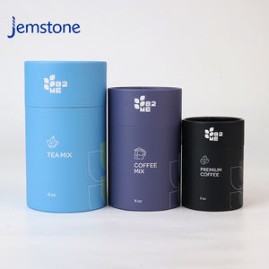 Boîte cylindrique en carton kraft biodégradable de qualité alimentaire avec couvercle métallique hermétique pour café et thé en vrac, emballage personnalisé en tube de papier - Product Image 6
