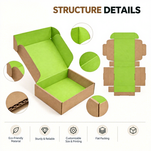 Caja de Cartón Corrugado Ecológica Rectangular con Impresión a Cuatro Colores y Recubrimiento UV de Lujo Moderno de Alta Calidad Personalizada FX para Ropa - Product Image 2