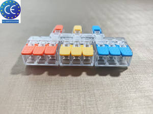 Клеммные колодки серии 221, от 3 до 9 контактов, быстрозажимные соединители с рычагами, клеммы для проводов 221-6139 (тип Y) - Product Image 3