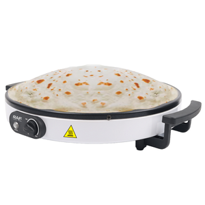 Machine à crêpes électrique portable de 45cm de diamètre, machine à pizzas antiadhésive en acier inoxydable pour le ménage, vente en gros - Product Image 1