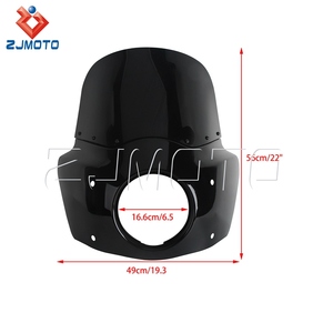 Carenado de parabrisas con forma de ojo para soportes de luz Baja LP6 para Harley FXFBS <span class=keywords><strong>2018</strong></span> - Product Image 4