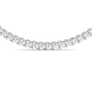 Collar de tenis Infinity Spark con diamantes CVD tallados en oro, elegante diamante cultivado en laboratorio para joyería de lujo certificada para mujer - Product Image 3