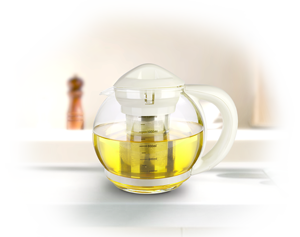 Tetera de té clásica con infusor, juegos de café y té redondos de vidrio, 1300ml, color negro, 120 grados - Product Image 5