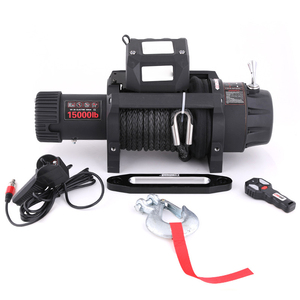 Elektrikli Vinç 12V 6000LB Arazi Kurtarma Sentetik Halatlı Vinç Oto <span class=keywords><strong>ATV</strong></span>/UTV Uzaktan Kumandalı IP67 Su Geçirmez - Product Image 4