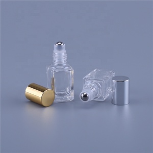 Chai Thủy Tinh Lăn Nước Hoa Hình Vuông Trong Suốt <span class=keywords><strong>5Ml</strong></span> 10Ml Cho Du Lịch Thiết Yếu - Product Image 2