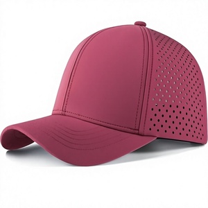 Casquette Snapback en Maille à 6 Panneaux Bordeaux Respirante Unisexe Réglable pour Activités de Plein Air Printemps-Été Adulte - Product Image 1