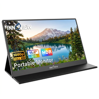 Moniteur secondaire portable IPS de 15,6 pouces, résolution FHD 60 Hz pour ordinateur portable, tablette, téléphone, travail en extérieur