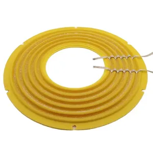 With silicone and two 24 strands of silver flat wire yellow speaker accessories speaker damper