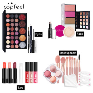 Set de regalo de maquillaje completo todo en uno para Navidad, paleta de sombras de ojos, lápiz labial, rubor, polvo, brochas de maquillaje, kit cosmético completo en stock. - Product Image 2