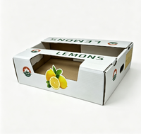 Boîte d'emballage en carton ondulé avec logo personnalisé, boîte cadeau pour fruits et légumes frais