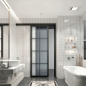 NFRC Certified Aluminum Alloy <strong>Barn</strong>/Hanging Rail <strong>Sliding</strong> <strong>Door</strong> Sound Insulation 3-Year Warranty Bedroom Bathroom Modern Minimalism - Product Image 3